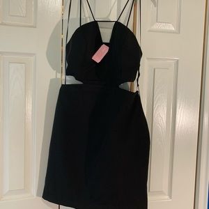 Black cut out dress